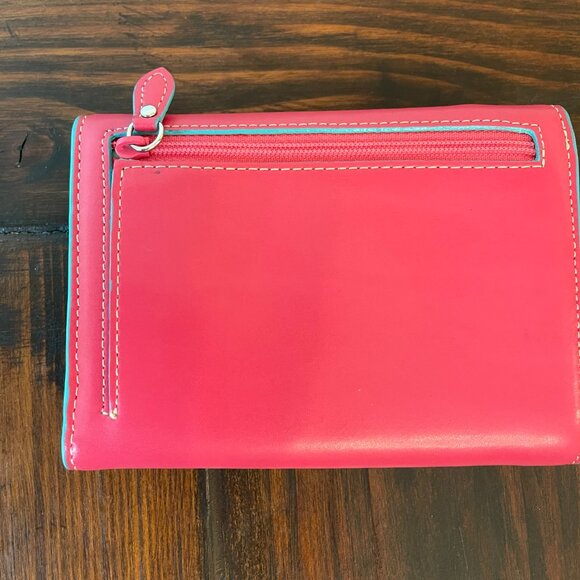 Lodis Pink & Teal Wallet - Picture 3 of 11